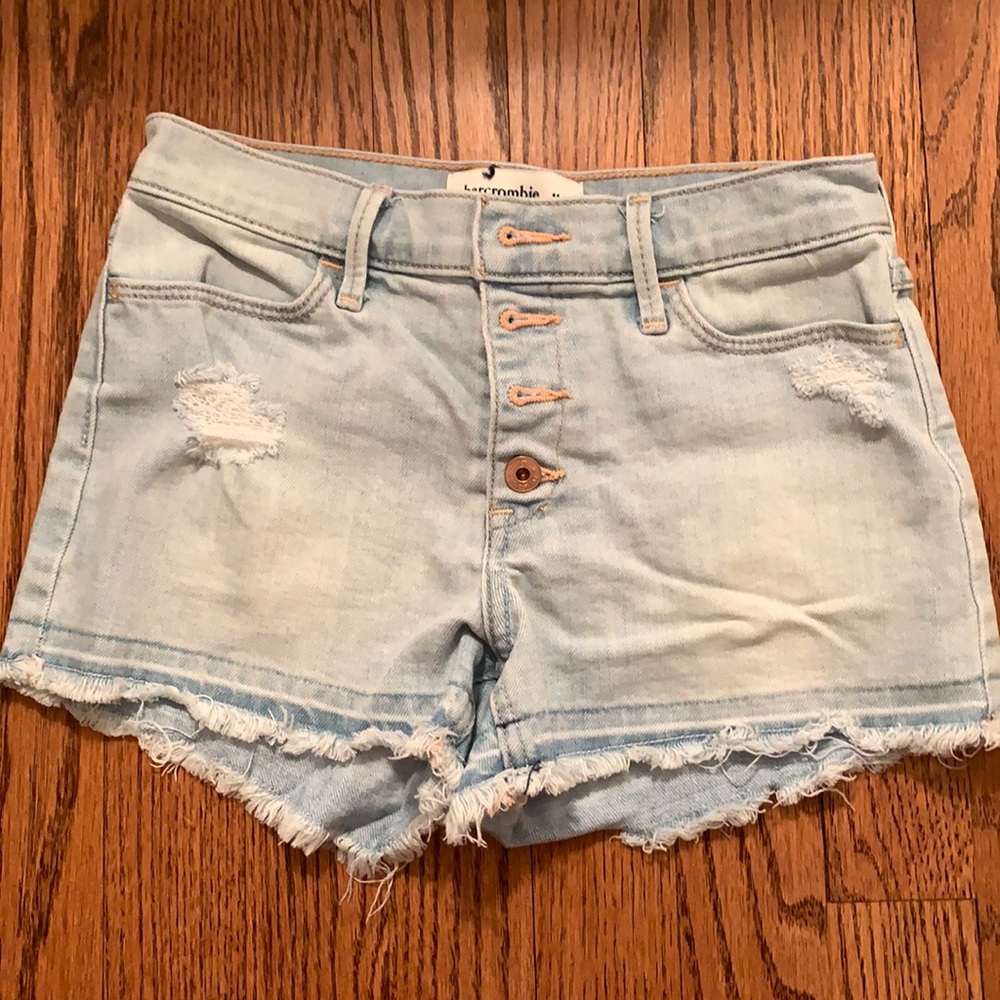 Button Fly Kids Denim Shorts